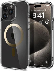Ochranný kryt na iPhone 15 Pro - Spigen, Ultra Hybrid MagSafe Gold