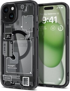 Ochranný kryt na iPhone 15 - Spigen, Ultra Hybrid Mag Zero One Black