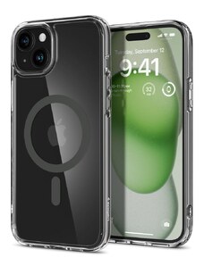 Ochranný kryt na iPhone 15 - Spigen, Ultra Hybrid MagSafe Graphite