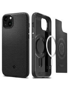 Ochranný kryt na iPhone 15 PLUS - Spigen, Mag Armor MagSafe Black