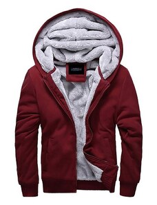 Madmext Burgundy Cardigan with Shearling Für 22377