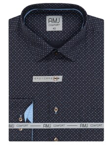Pánská košile dlouhý rukáv AMJ VDSBR 1331 Slim Fit Comfort