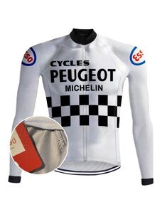 REDTED VINTAGE PEUGEOT BÍLÝ CYKLISTICKÝ DRES – REDTED