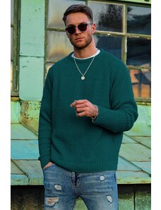 Madmext Men's Oil Green Sweater 5179