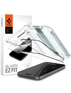 Ochranné tvrzené sklo na iPhone 15 PLUS - Spigen, Glas.tR EZ Fit (2ks s aplikátorem)