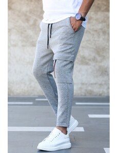 Madmext Gray Men's Tracksuit With Pocket 4834