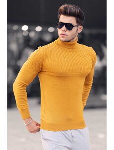 Madmext Mustard Turtleneck Sweater 4677