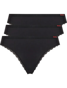 Hugo Boss 3 PACK - dámská tanga HUGO 50492458-002 XL