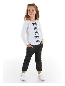 mshb&g Girl's T-shirt and Trousers Set with Japanese Pieces