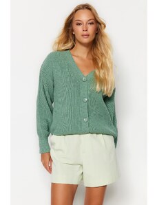 Trendyol Mint Základní pletený svetr