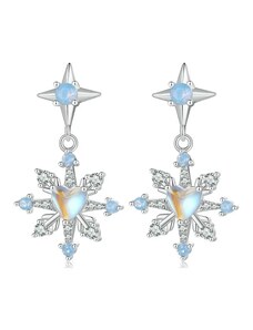 GRACE Silver Jewellery Stříbrné náušnice Ledové kouzlo - stříbro 925/1000