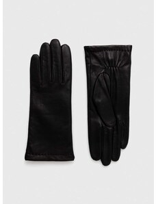Kožené rukavice Marc O'Polo dámské, černá barva