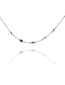 Stříbrný náhrdelník se zirkonovými ozdobami - Meucci SN075