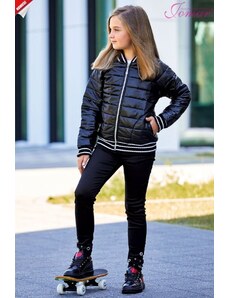 Dívčí podzimní bunda černá 903