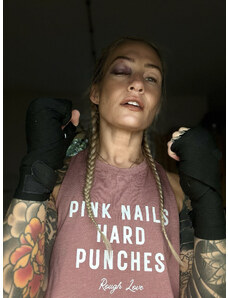 City Folklore Pink Nails Hard Punches nátělník / 3 barvy