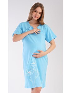 Vienetta Dámská noční košile mateřská Leontýna - světle modrá