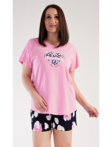 Vienetta Dámské pyžamo šortky Jana - světle růžová