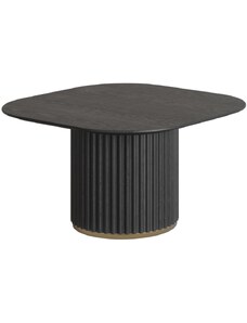 Černý dubový odkládací stolek Miotto Fusano 70 x 70 cm