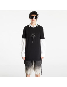 Rick Owens DRKSHDW Pánské tričko Rick Owens Level Short Sleeve Tee Black/ Pearl