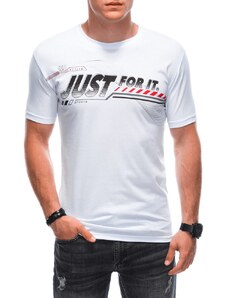 Inny Originální bílé tričko s motivačním nápisem S1885