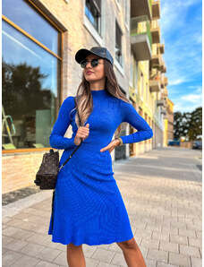 Eshopat Dámské úpletové šaty Sandra Electric Blue