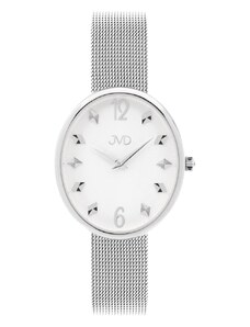 JVD Dámské oválné stříbrné hodinky JVD J4194.1