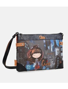 Jednoduchá modrá cross body kabelka Anekke 37803-701 modrá