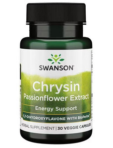 Swanson Chrysin Passionflower Extract 30 ks, vegetariánská kapsle, 500 mg