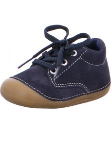 Barefoot kožené kotníkové boty Lurchi - Flo Navy Modrá