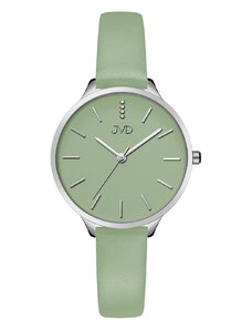 Dámské módní designové hodinky JVD JZ201.10 s řemínkem z pravé kůže