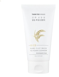 Thank you farmer Rice Pure Clay Mask to Foam Cleanser 150 ml