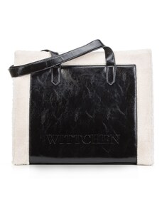 Dámská kabelka Wittchen, černo-krémová, ekologická kůže