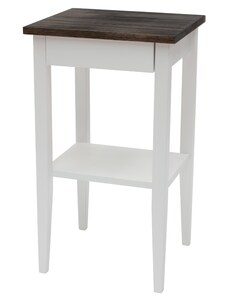 Tmavě hnědý odkládací stolek RAGABA ENTLIK 40 x 35 cm