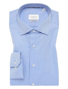 ETERNA Modern Fit středně modrá neprůhledná košile dlouhý rukáv Non Iron Cover