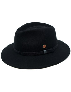 Cestovní nemačkavý voděodolný černý klobouk Mayser - Atlanta Traveller