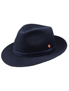 Cestovní nemačkavý voděodolný modrý klobouk Mayser - Orrin - Limitovaná kolekce