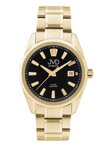 JVD Pánské zlacené vodotěsné hodinky se safírovým sklem automaty JVD JE1011.3