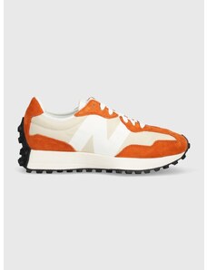 Sneakers boty New Balance U327LF oranžová barva