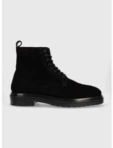 Semišové boty Gant Boggar pánské, černá barva, 27643329.G00