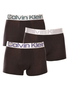 Pánské boxerky Calvin Klein TRUNK 3Pack NB3130A, černé