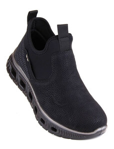 Rieker W RKR616 černá nazouvací pohodlná kotníková obuv