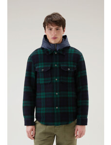 BUNDA WOOLRICH DETACHABLE HOOD DOWN OVERSHIRT