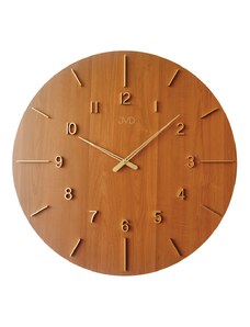 JVD Obrovské designové dřevěné nástěnné hodiny průměr 70cm JVD HC701.1