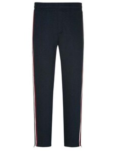 Tommy hilfiger, joggingové kalhoty ze směsi bavlny s bočními pruhy námořnickámodrá