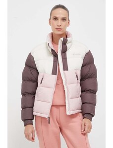 Bunda Columbia dámská, růžová barva, zimní