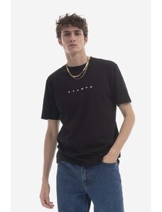 Bavlněné tričko STAMPD černá barva, s potiskem, SLA.M3047TE-WHT