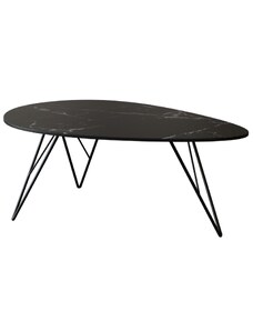 Černý mramorový konferenční stolek Miotto Tresana 90 x 60 cm