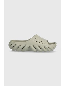 Pantofle Crocs Echo Slide dámské, šedá barva, 208170