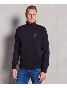 RetroJeans GOALKEEPER TURTLENECK SWEATER, BLACK