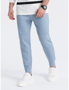 Ombre Clothing Pánské tepláky joggers - světle modré V2 OM-PASK-0142